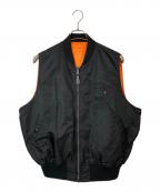 ALPHAアルファ）の古着「MA-1 ベスト」｜ブラック
