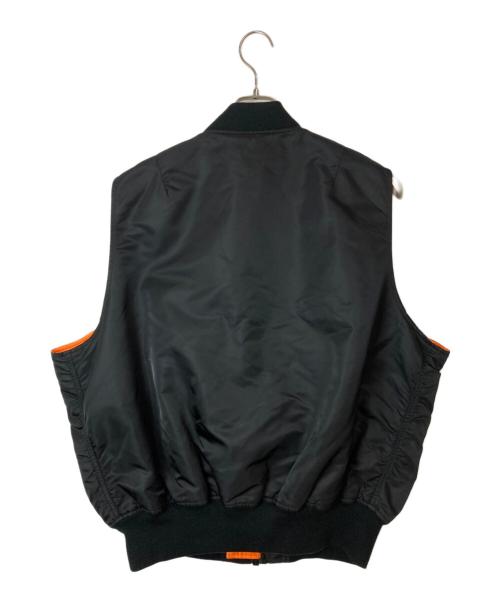 ALPHA（アルファ）ALPHA (アルファ) MA-1 ベスト ブラック サイズ:XLの古着・服飾アイテム