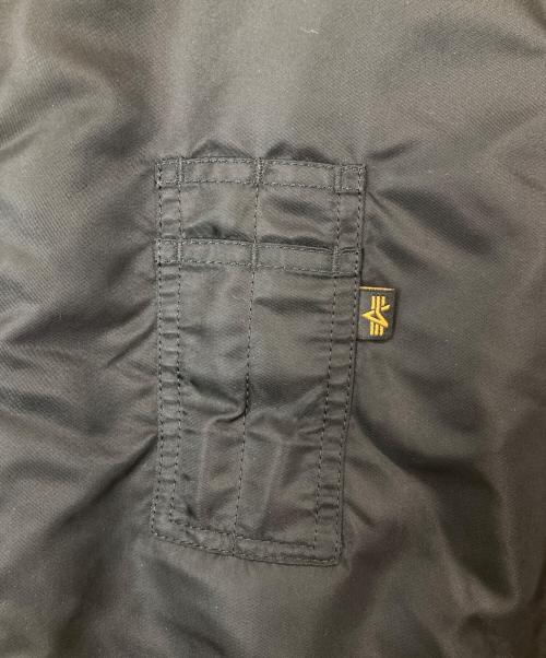 ALPHA（アルファ）ALPHA (アルファ) MA-1 ベスト ブラック サイズ:XLの古着・服飾アイテム