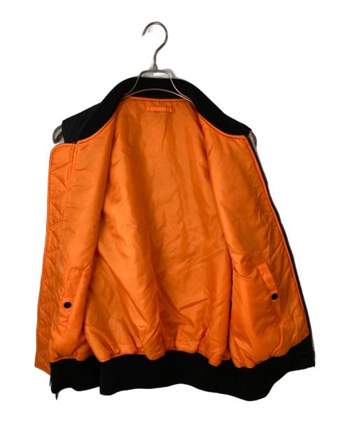 ALPHA（アルファ）ALPHA (アルファ) MA-1 ベスト ブラック サイズ:XLの古着・服飾アイテム
