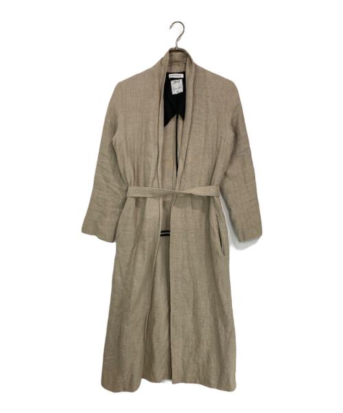 MADISON BLUE（マディソンブルー）MADISON BLUE (マディソンブルー) リネンロングコート ベージュ サイズ:01の古着・服飾アイテム