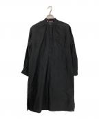 VETRAベトラ）の古着「リネン プルオーバーロングシャツ」｜ブラック