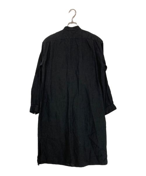 VETRA（ベトラ）VETRA (ベトラ) リネン プルオーバーロングシャツ ブラック サイズ:38の古着・服飾アイテム