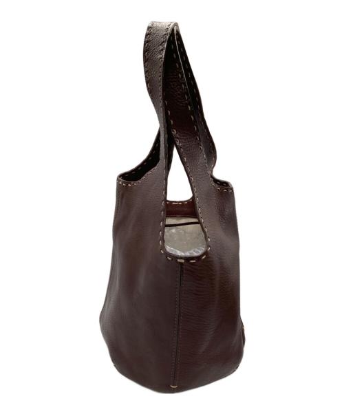 genten（ゲンテン）genten (ゲンテン) レザートートバッグ小 ブラウンの古着・服飾アイテム