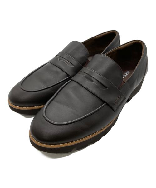 asics（アシックス）asics (アシックス) コインローファー ブラウン サイズ:241/2の古着・服飾アイテム