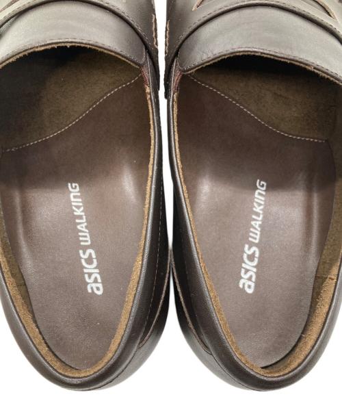 asics（アシックス）asics (アシックス) コインローファー ブラウン サイズ:241/2の古着・服飾アイテム