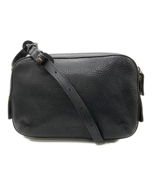 genten（ゲンテン）genten (ゲンテン) トスカ BOX型ミニショルダーバッグ ブラックの古着・服飾アイテム