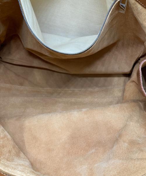 HIROFU（ヒロフ）HIROFU (ヒロフ) レザートートバッグ ブラウンの古着・服飾アイテム