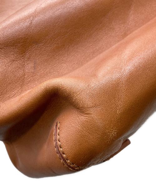 HIROFU（ヒロフ）HIROFU (ヒロフ) レザートートバッグ ブラウンの古着・服飾アイテム
