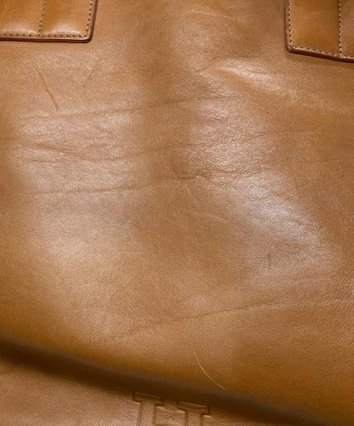 HIROFU（ヒロフ）HIROFU (ヒロフ) レザートートバッグ ブラウンの古着・服飾アイテム