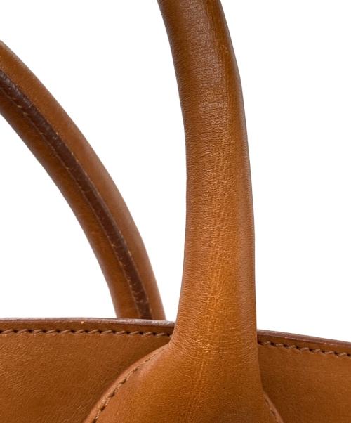 HIROFU（ヒロフ）HIROFU (ヒロフ) レザートートバッグ ブラウンの古着・服飾アイテム