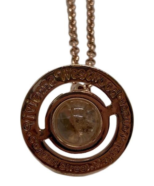 Vivienne Westwood（ヴィヴィアンウエストウッド）Vivienne Westwood (ヴィヴィアンウエストウッド) スモールオーブネックレス ピンクの古着・服飾アイテム