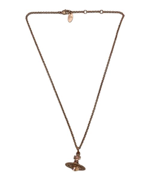 Vivienne Westwood（ヴィヴィアンウエストウッド）Vivienne Westwood (ヴィヴィアンウエストウッド) スモールオーブネックレス ピンクの古着・服飾アイテム