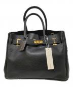 SITA PARANTICAシータパランティカ）の古着「レザートートバッグ」｜ブラック×ゴールド