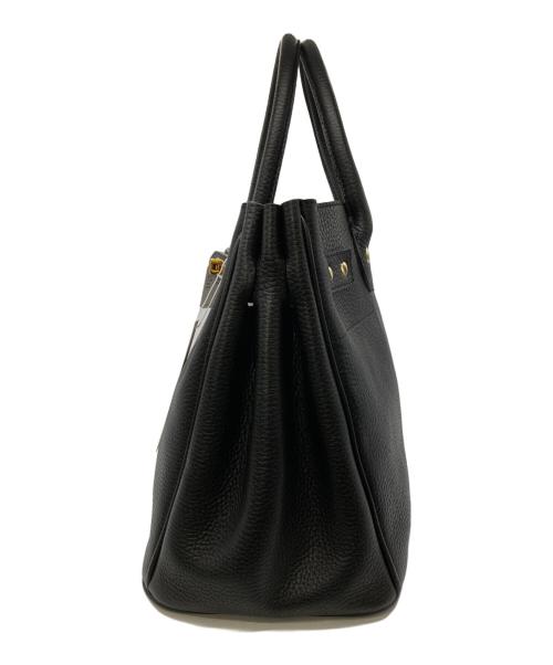 SITA PARANTICA（シータパランティカ）SITA PARANTICA (シータパランティカ) レザートートバッグ ブラック×ゴールドの古着・服飾アイテム