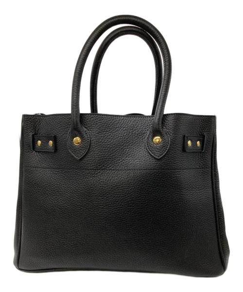 SITA PARANTICA（シータパランティカ）SITA PARANTICA (シータパランティカ) レザートートバッグ ブラック×ゴールドの古着・服飾アイテム