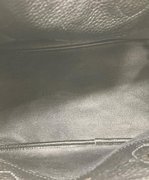 SITA PARANTICA（シータパランティカ）SITA PARANTICA (シータパランティカ) レザートートバッグ ブラック×ゴールドの古着・服飾アイテム