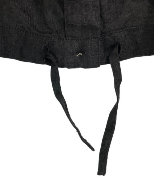 FRAMeWORK（フレームワーク）FRAMeWORK (フレームワーク) フレンチリネンドロストシャツ ブラック サイズ:FREEの古着・服飾アイテム