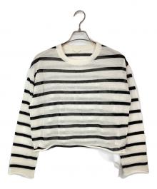 L'appartement（アパルトモン）の古着「Border Sheer Knit」｜ホワイト