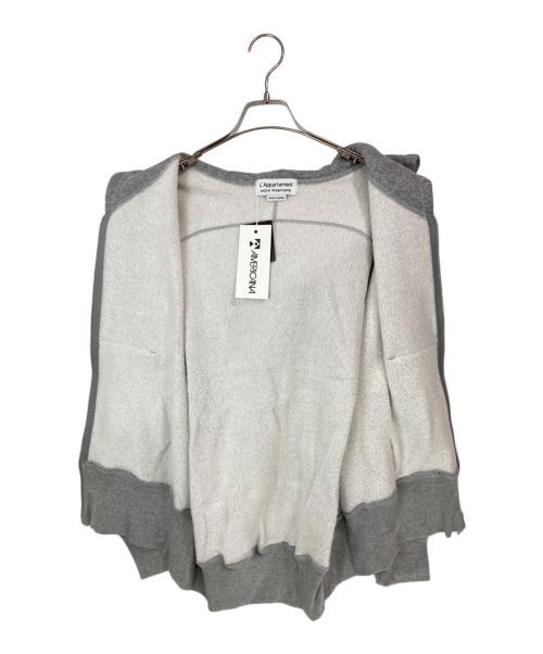 Americana（アメリカーナ）Americana (アメリカーナ) L'appartement (アパルトモン) WIDE FULLZIP HOODIE グレー サイズ:FREE 未使用品の古着・服飾アイテム