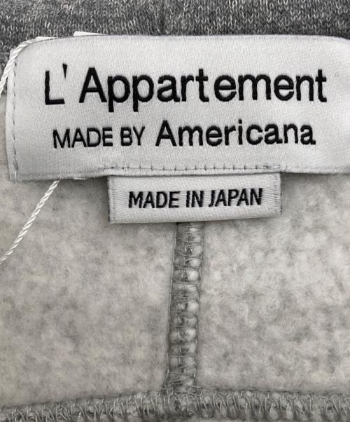 Americana（アメリカーナ）Americana (アメリカーナ) L'appartement (アパルトモン) WIDE FULLZIP HOODIE グレー サイズ:FREE 未使用品の古着・服飾アイテム