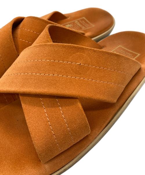 ISLAND SLIPPER（アイランドスリッパ）ISLAND SLIPPER (アイランドスリッパ) シップス別注 クロスストラップ サンダル ブラウン サイズ:26の古着・服飾アイテム