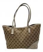GUCCIグッチ）の古着「ニューブリット トートバッグ」｜ベージュ