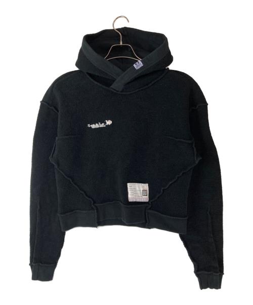 Maison MIHARA YASUHIRO（メゾン ミハラ ヤスヒロ）Maison MIHARA YASUHIRO (メゾン ミハラ ヤスヒロ) Inside out hoodie ブラック サイズ:38の古着・服飾アイテム