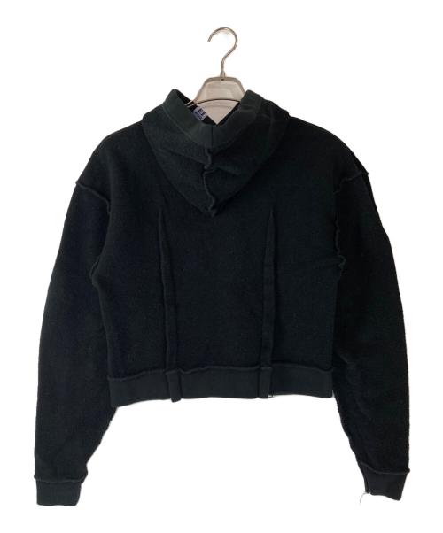 Maison MIHARA YASUHIRO（メゾン ミハラ ヤスヒロ）Maison MIHARA YASUHIRO (メゾン ミハラ ヤスヒロ) Inside out hoodie ブラック サイズ:38の古着・服飾アイテム