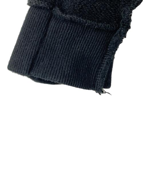 Maison MIHARA YASUHIRO（メゾン ミハラ ヤスヒロ）Maison MIHARA YASUHIRO (メゾン ミハラ ヤスヒロ) Inside out hoodie ブラック サイズ:38の古着・服飾アイテム