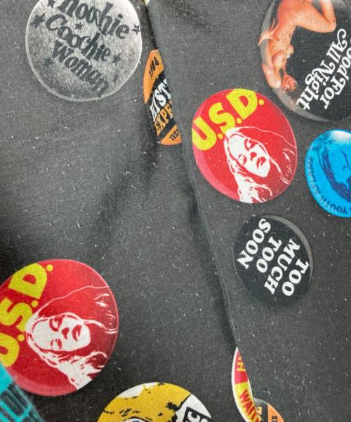 Hysteric Glamour（ヒステリックグラマー）Hysteric Glamour (ヒステリックグラマー) 裏地総柄シングルライダースジャケット ブラック サイズ:FREEの古着・服飾アイテム