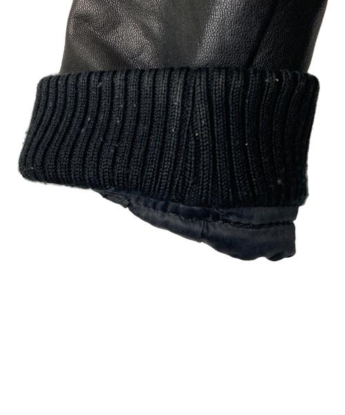 Hysteric Glamour（ヒステリックグラマー）Hysteric Glamour (ヒステリックグラマー) 裏地総柄シングルライダースジャケット ブラック サイズ:FREEの古着・服飾アイテム