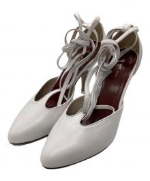 CELINE（セリーヌ）の古着「Tストラップパンプス」｜ホワイト