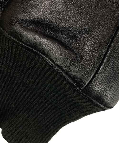 HOUSTON（ヒューストン）HOUSTON (ヒューストン) G-1 LEATHER JACKET ブラック サイズ:42Rの古着・服飾アイテム