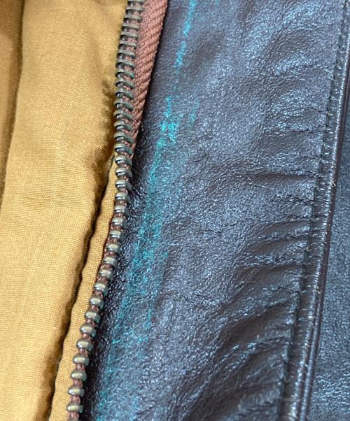 HOUSTON（ヒューストン）HOUSTON (ヒューストン) A-2 LEATHER JACKET ブラウン サイズ:42Rの古着・服飾アイテム