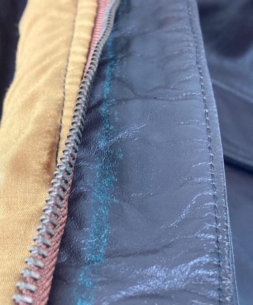 HOUSTON（ヒューストン）HOUSTON (ヒューストン) A-2 LEATHER JACKET ブラウン サイズ:42Rの古着・服飾アイテム