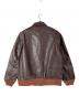 HOUSTON (ヒューストン) A-2 LEATHER JACKET ブラウン サイズ:42R：25000円