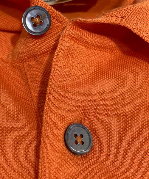 HERMES（エルメス）HERMES (エルメス) ポケットポロシャツ オレンジ サイズ:Lの古着・服飾アイテム