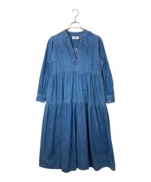 Healthy DENIM（ヘルシーデニム）の古着「CAFTAN EXデニムロングワンピース」｜インディゴ