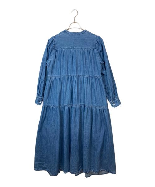 Healthy DENIM（ヘルシーデニム）Healthy DENIM (ヘルシーデニム) CAFTAN EXデニムロングワンピース インディゴの古着・服飾アイテム