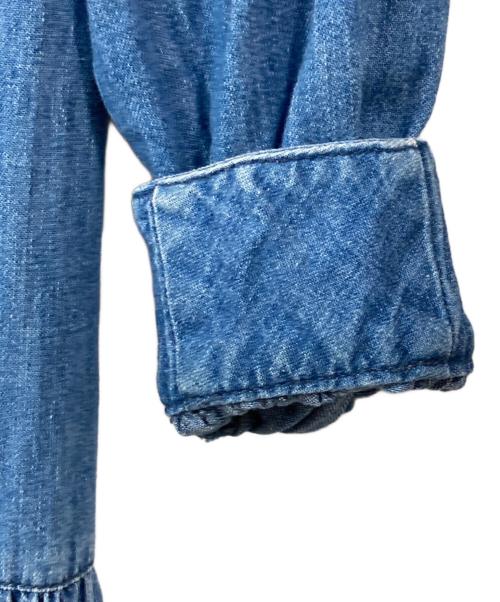 Healthy DENIM（ヘルシーデニム）Healthy DENIM (ヘルシーデニム) CAFTAN EXデニムロングワンピース インディゴの古着・服飾アイテム
