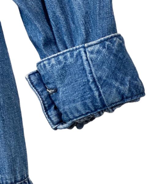 Healthy DENIM（ヘルシーデニム）Healthy DENIM (ヘルシーデニム) CAFTAN EXデニムロングワンピース インディゴの古着・服飾アイテム