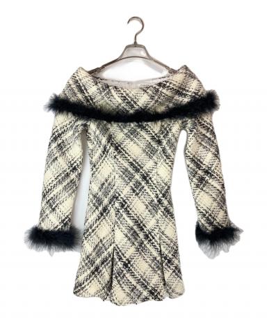 中古・古着通販】M ME EME (エムミーエメ) Off shoulder roving check