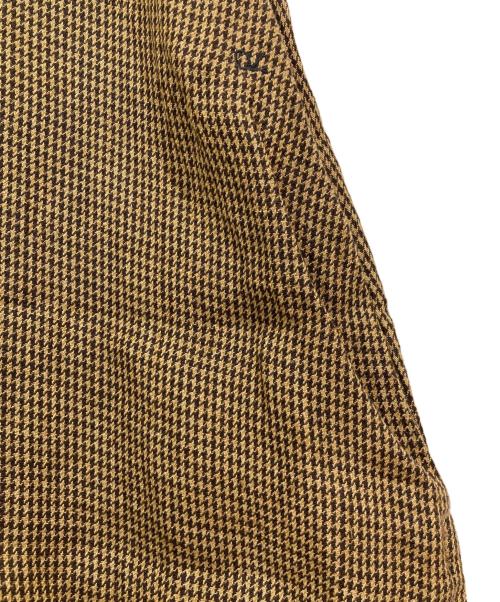 45R（フォーティファイブ・アール）45R (フォーティファイブ・アール) リネンツイードのノースリーブワンピース ブラウンの古着・服飾アイテム