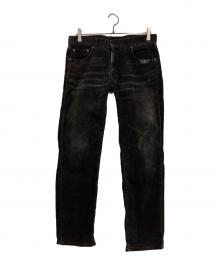 NEIGHBORHOOD（ネイバーフッド）の古着「ダメージデニムパンツ」｜グレー