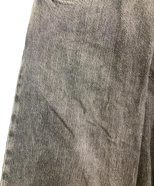 JOHN LAWRENCE SULLIVAN（ジョン ローレンス サリバン）JOHN LAWRENCE SULLIVAN (ジョン ローレンス サリバン) WASHED DENIM SUPER WIDE PANTS ブラック サイズ:46の古着・服飾アイテム