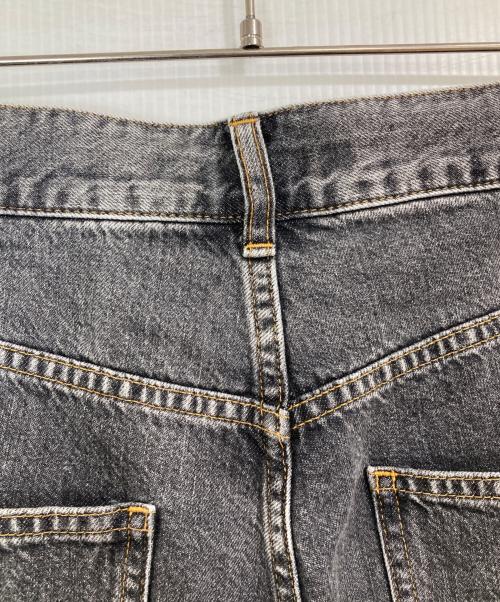 JOHN LAWRENCE SULLIVAN（ジョン ローレンス サリバン）JOHN LAWRENCE SULLIVAN (ジョン ローレンス サリバン) WASHED DENIM SUPER WIDE PANTS ブラック サイズ:46の古着・服飾アイテム