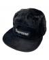 SUPREME（シュプリーム）の古着「Crushed Velvet Camp Cap」｜ブラック