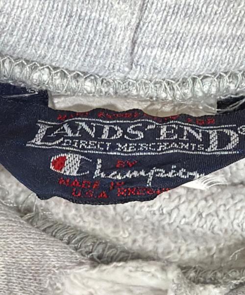 Champion（チャンピオン）Champion (チャンピオン) LAND'S END (ランズエンド) 目無しプルオーバーパーカー グレー サイズ:不明の古着・服飾アイテム