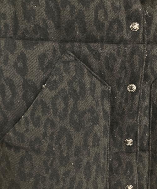 Rocky Mountain FeatherBed（ロッキーマウンテンフェザーベッド）Rocky Mountain Featherbed (ロッキーマウンテンフェザーベッド) Hysteric Glamour (ヒステリックグラマー) レザーヨークダウンベスト ブラック サイズ:FREEの古着・服飾アイテム